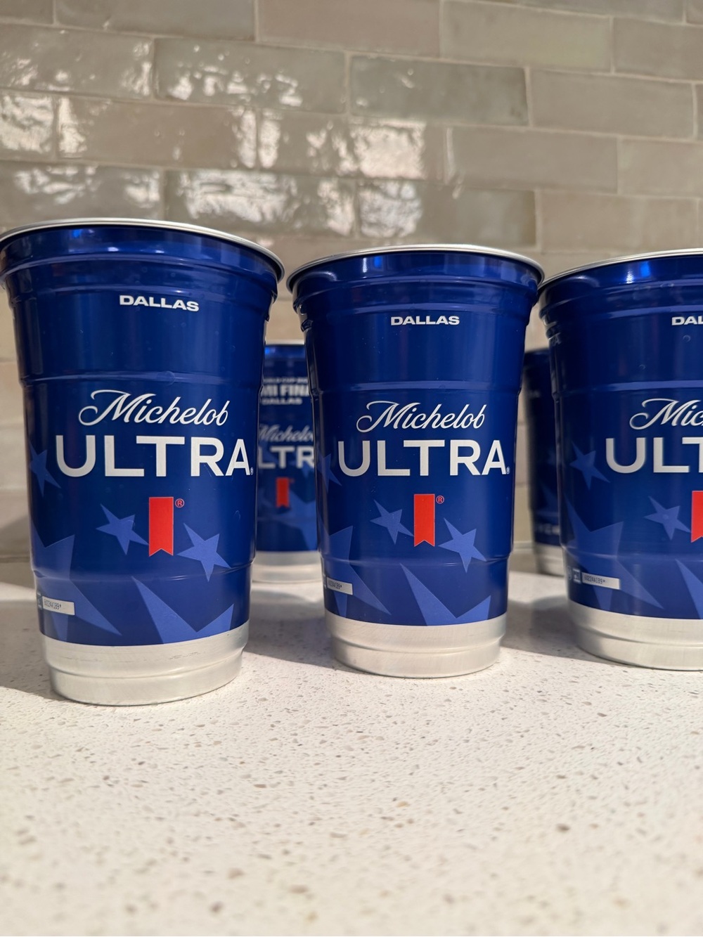 Michelob Ultra FIFA WORLD CUP -Set of 4 aluminum blue cups